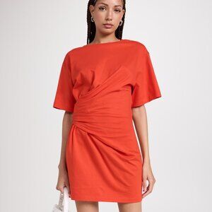 Frame Draped Knit Mini Dress